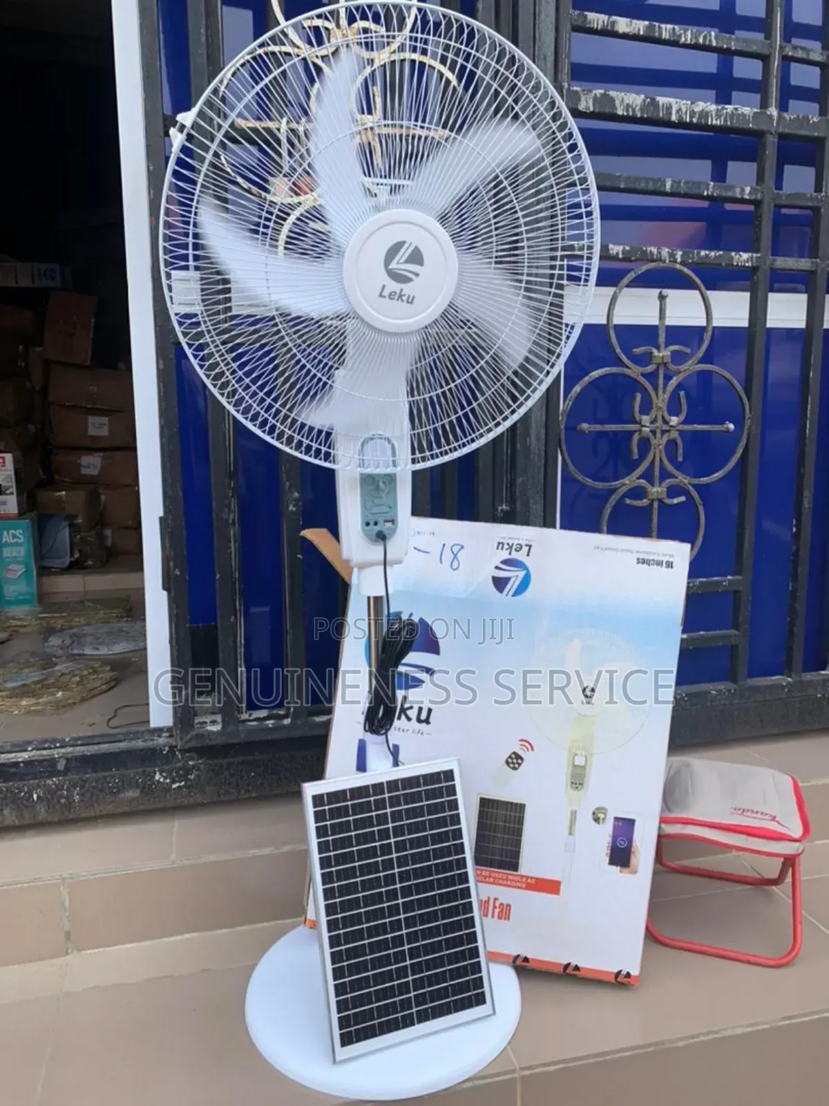 Solar Rechargeable Standing Fan