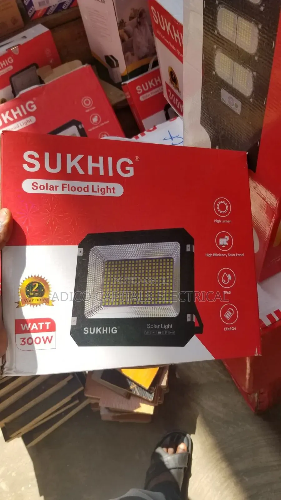 300w Sukhing Solar Flood Lights