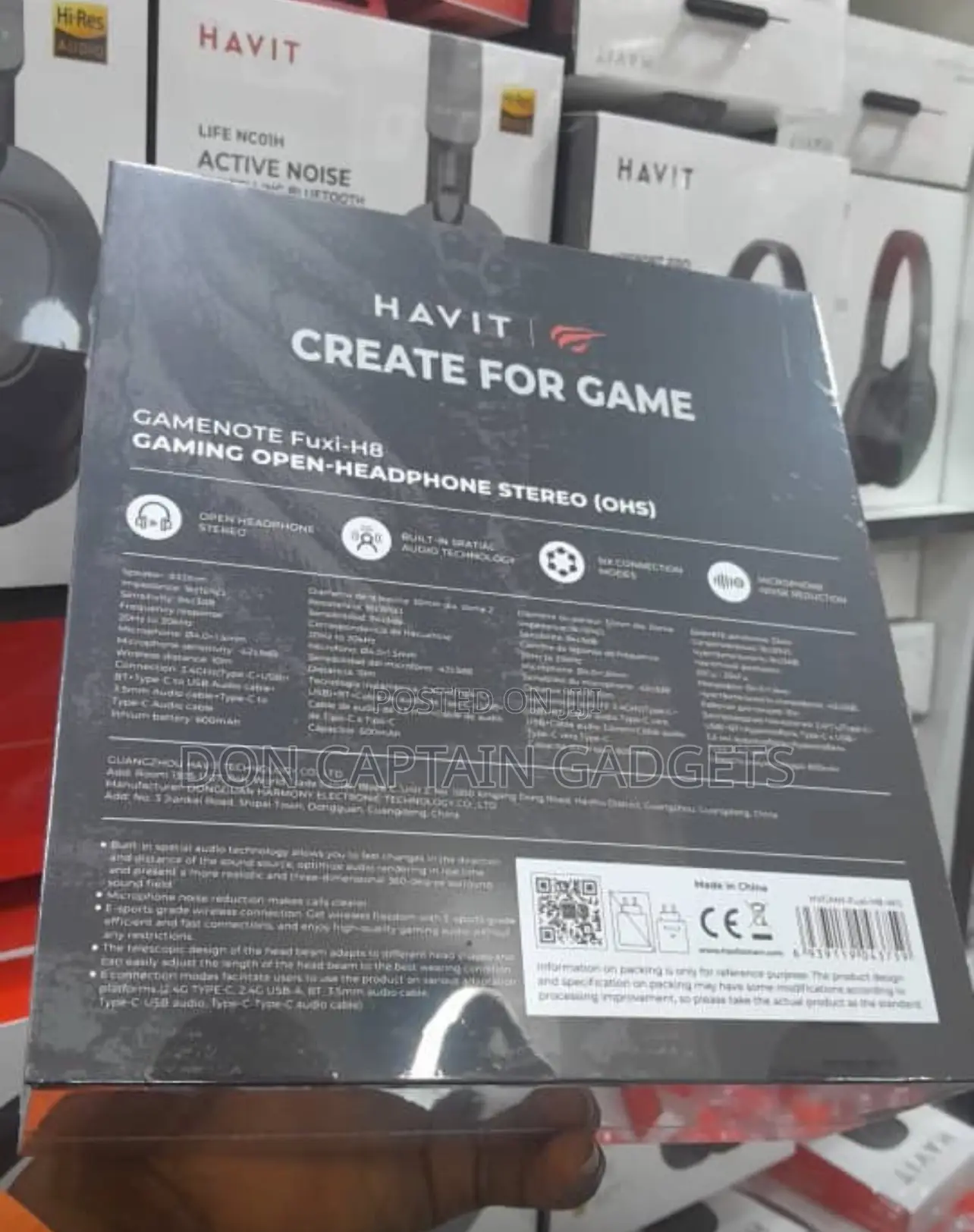 Havit Gamenote Fuxi H8 Gaming Open Headphone Stereo