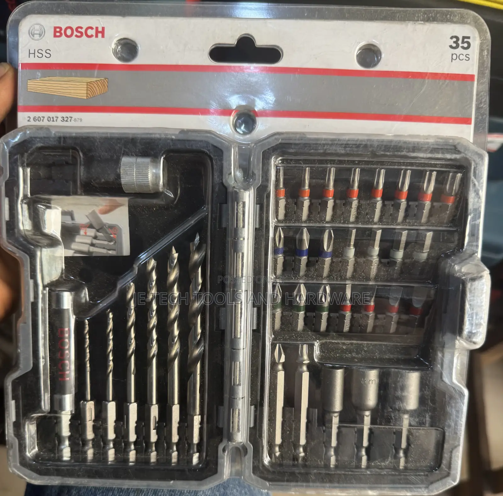 Bosch Extra Hard Screwdriver Bit Set, 35-piece