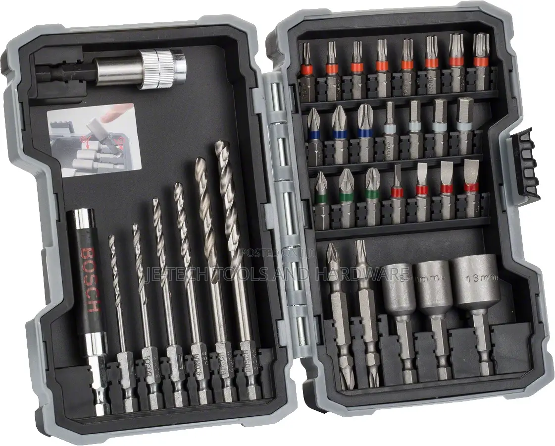 Bosch Extra Hard Screwdriver Bit Set, 35-piece