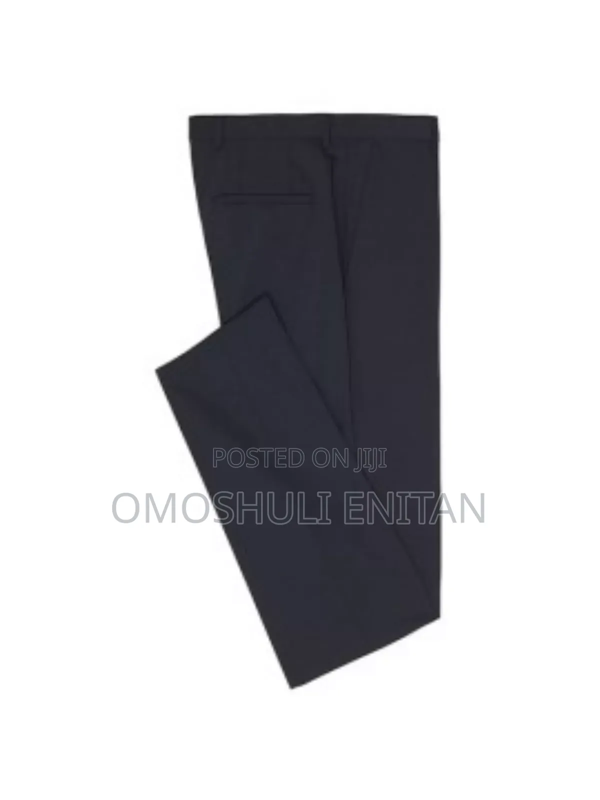 Black Men's Office Trousers