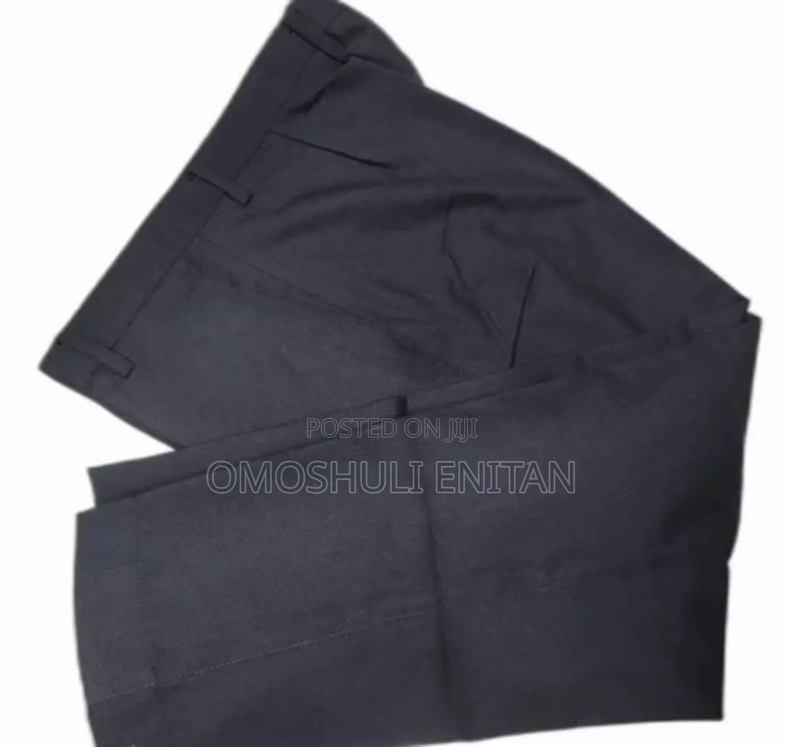 Black Men's Office Trousers
