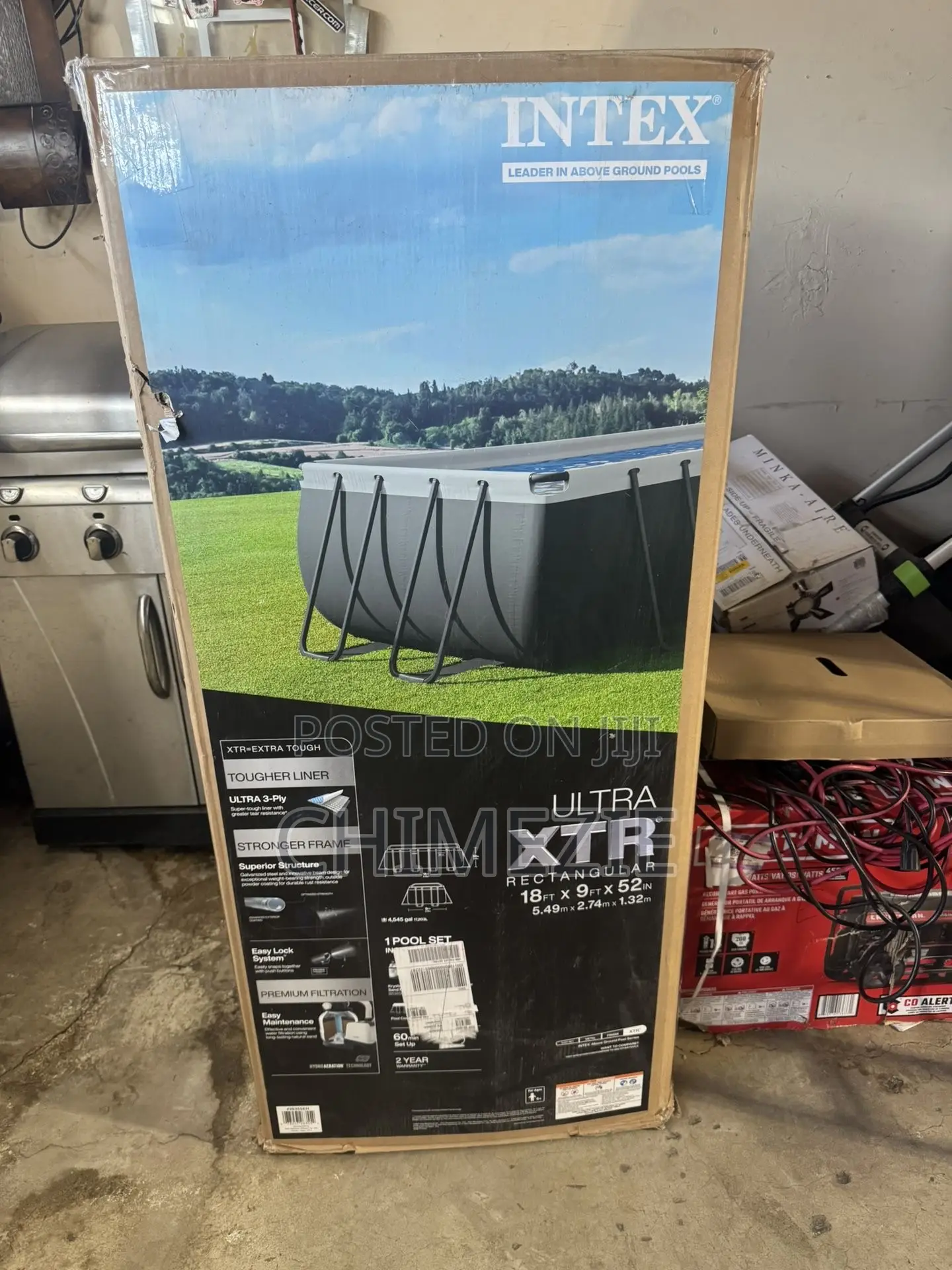 Ultra XTR Frame Rectangular Above Ground Pool Set 24ft X 12ft X 52in