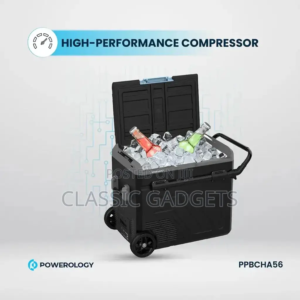 Powerology Dual Compartment Smart Fridge And Freezer 60l