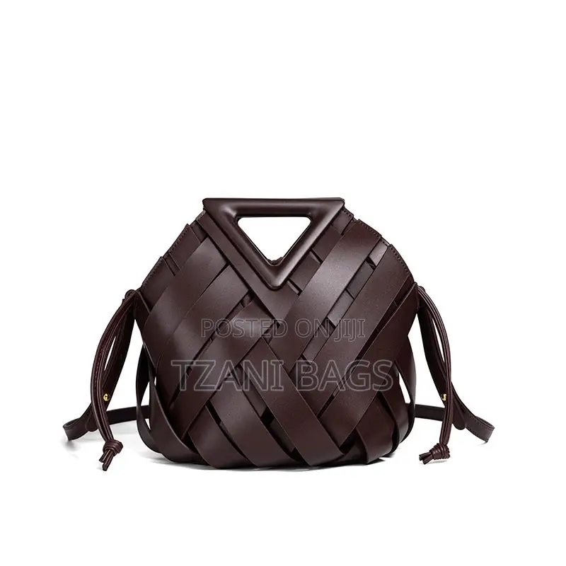 Leather Woven Handbag