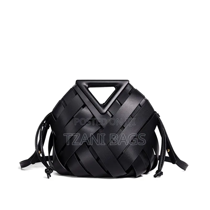 Leather Woven Handbag