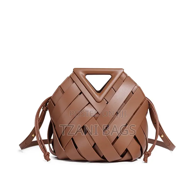 Leather Woven Handbag