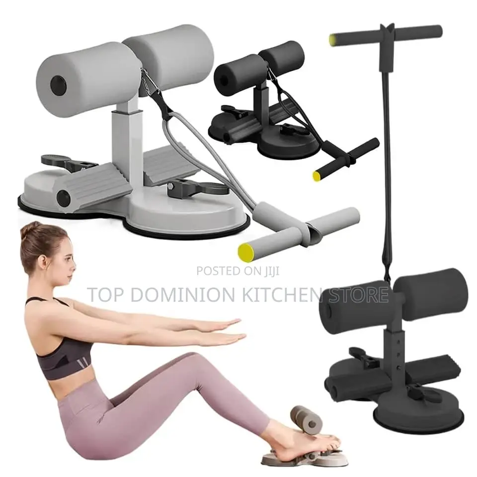 2 Strong Suction Cups Sit-Up With Rope