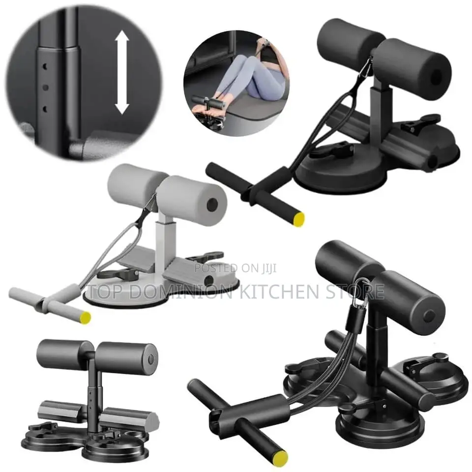 2 Strong Suction Cups Sit-Up With Rope