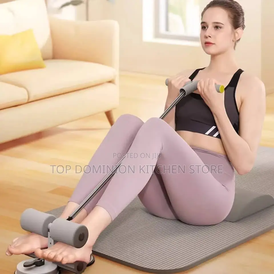 2 Strong Suction Cups Sit-Up With Rope