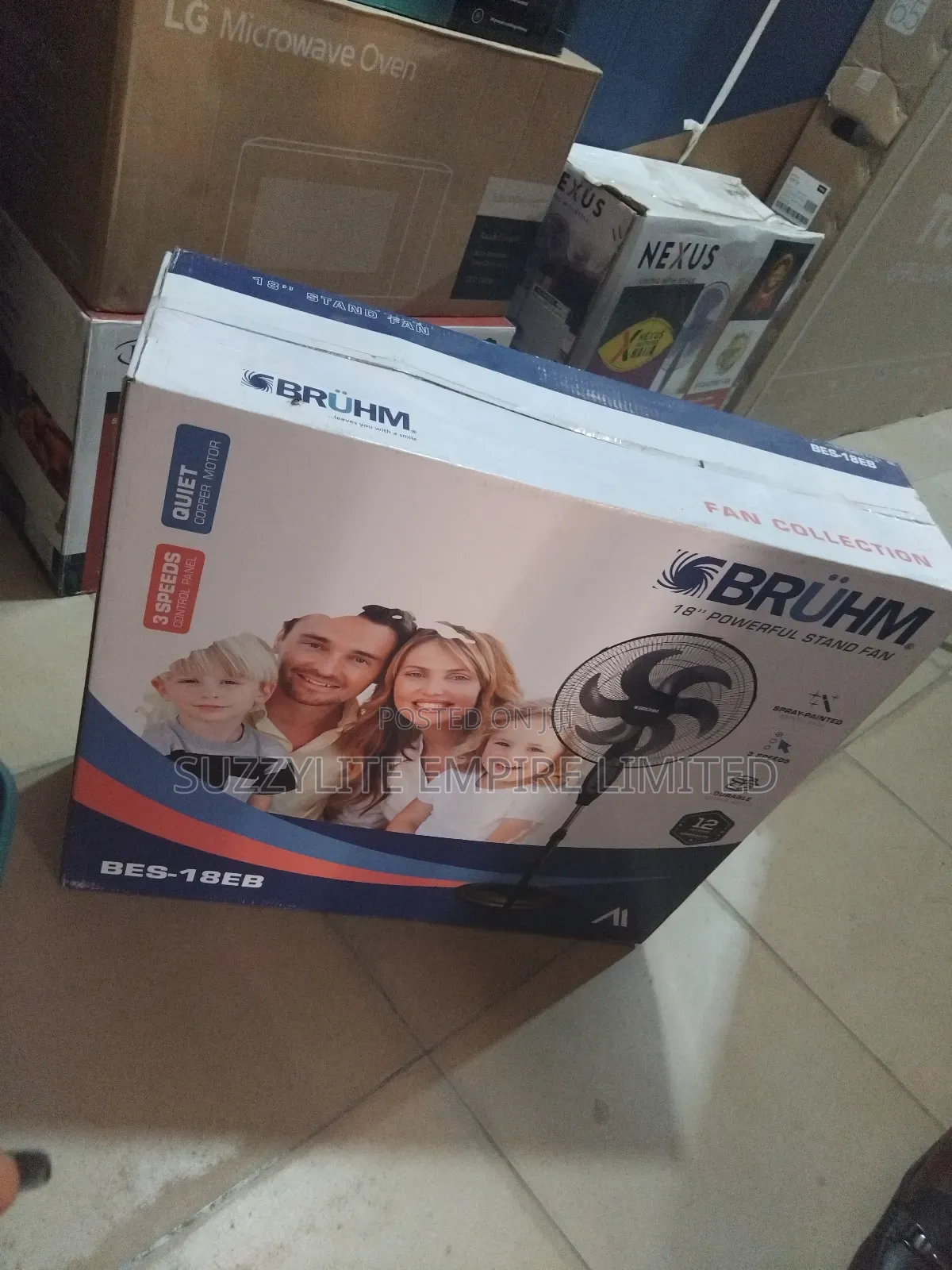 Bruhm 18inches Standing Fan