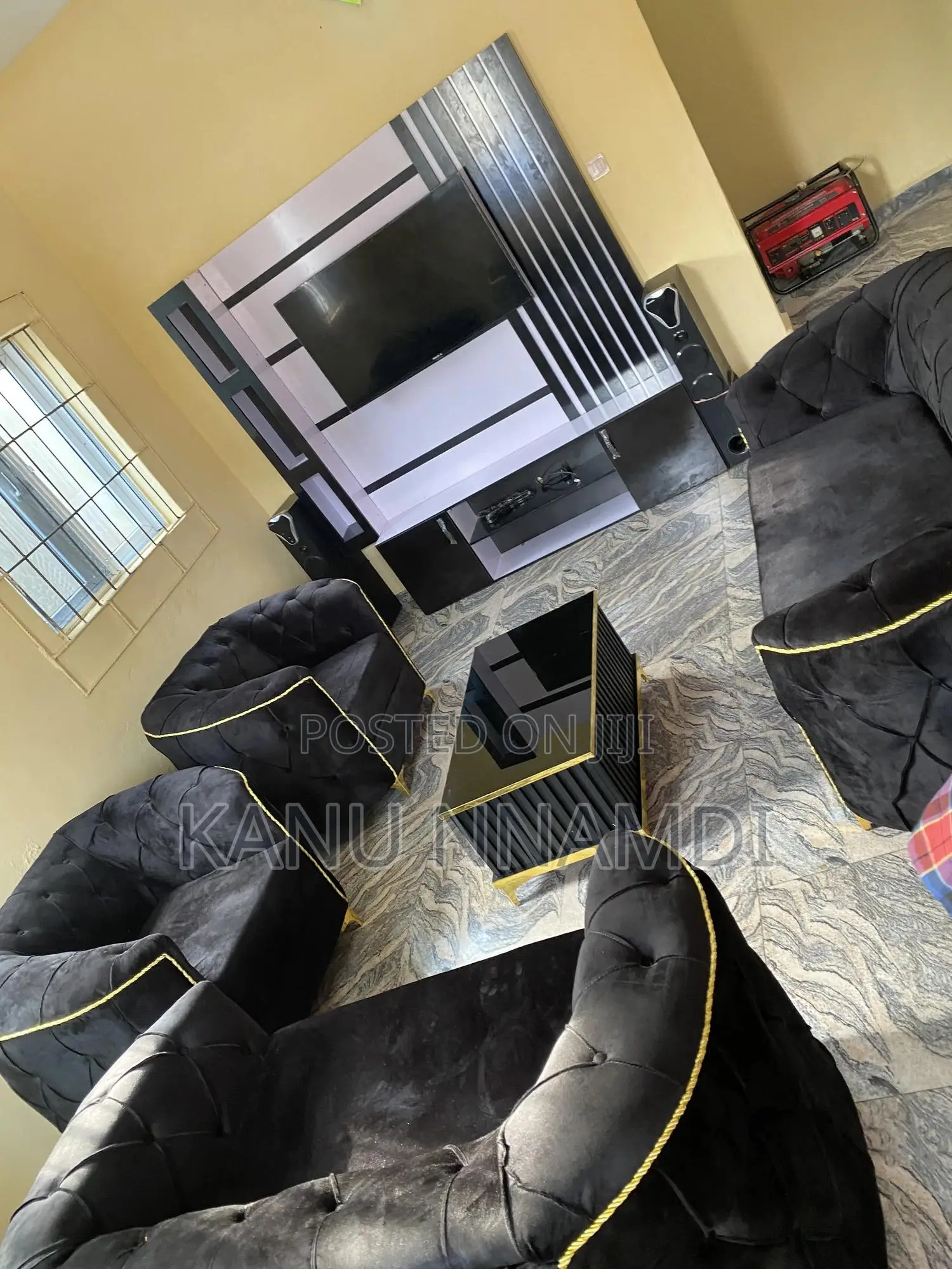 Complete Set of Chairs With Table