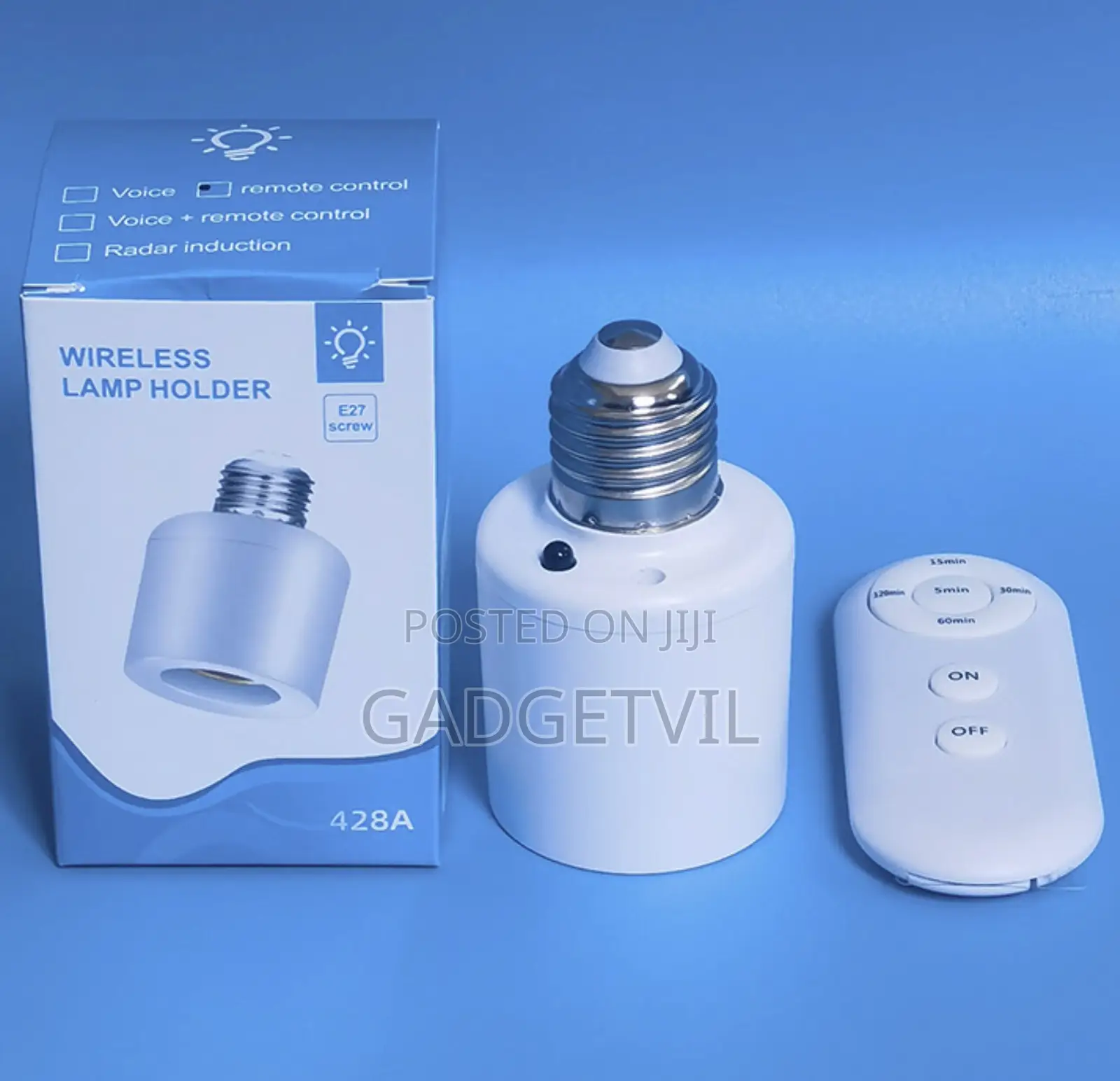 E27 Screw-in Wireless Remote Control Lamp Holder