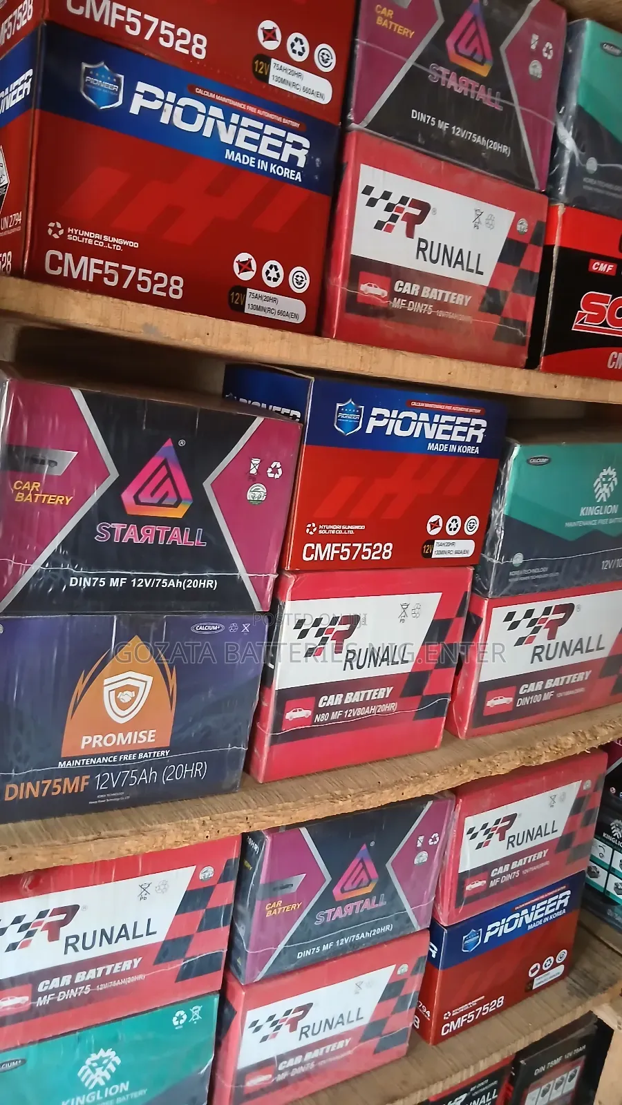 Car Battery 62ah Available