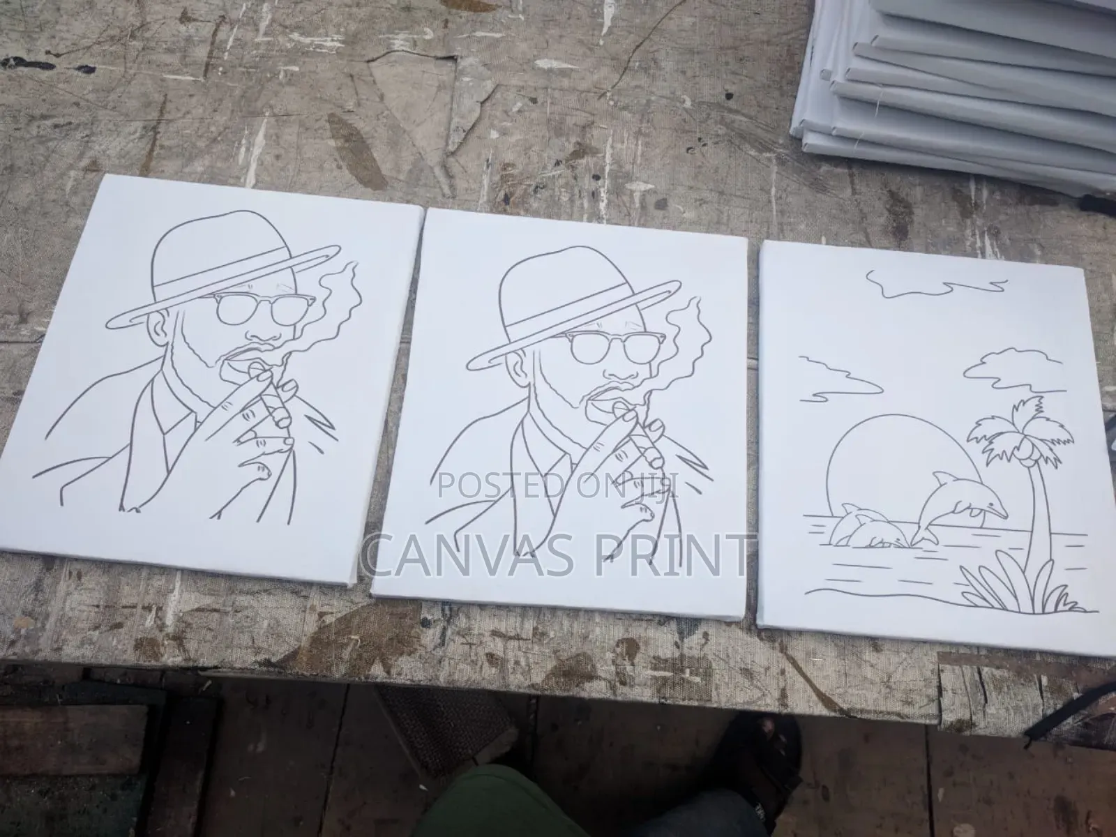 Pre Drawn Stretch Canvas