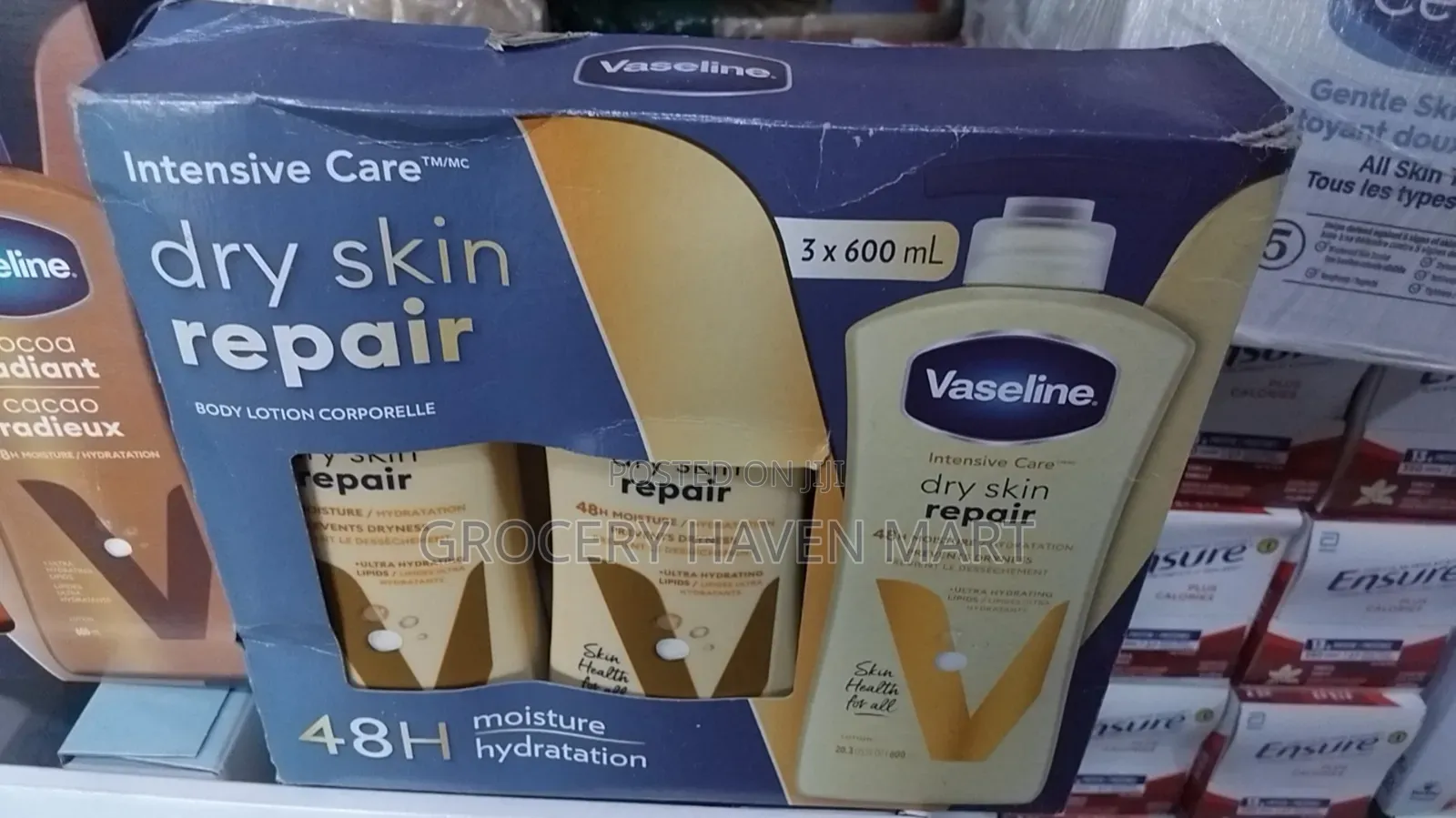 Vaseline Cocoa Radiant Lotion 3× 600ml