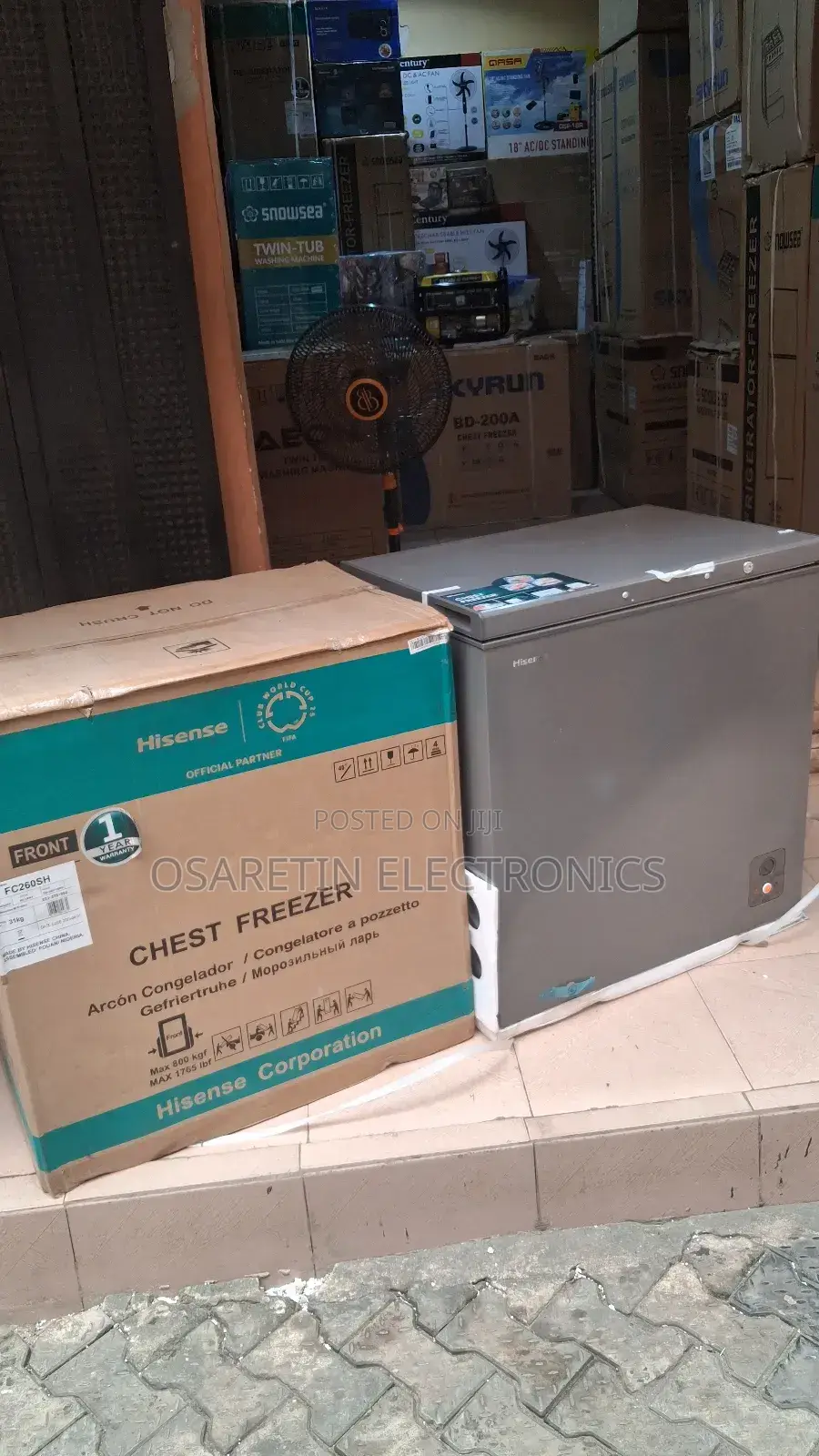 Hisense Deep Freezer 198 Litre With One Year Warranty Very Durable