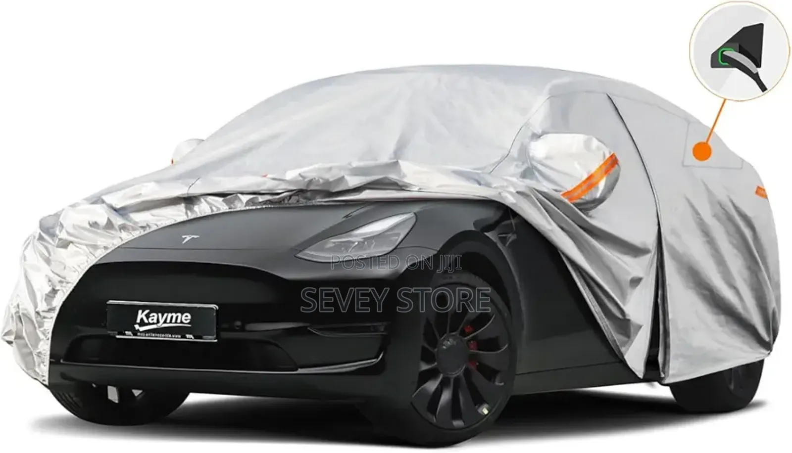 Car Cover Custom Fit for Tesla Model Y, Waterproof