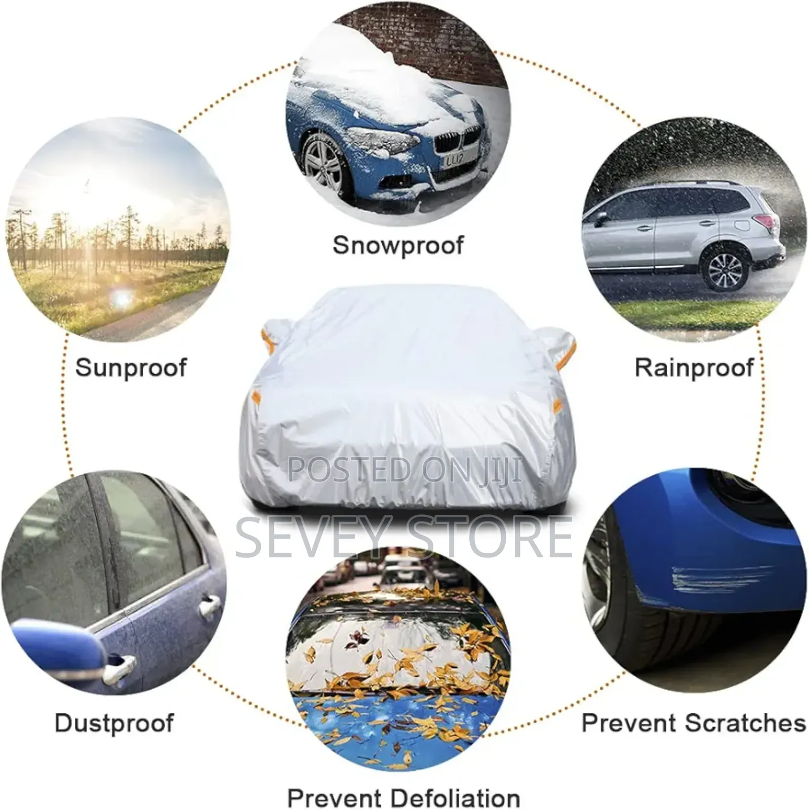 Car Cover Custom Fit for Tesla Model Y, Waterproof