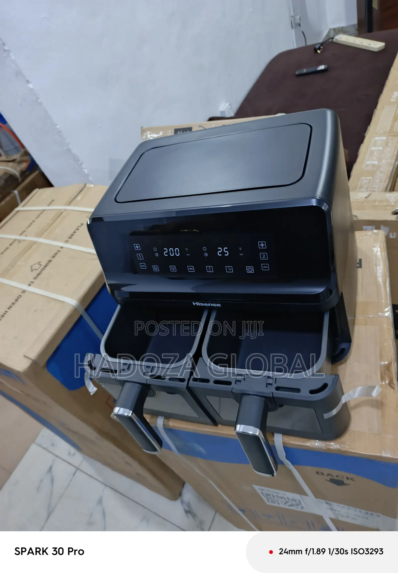 8l Family-size Dual Airfryer By Hisense