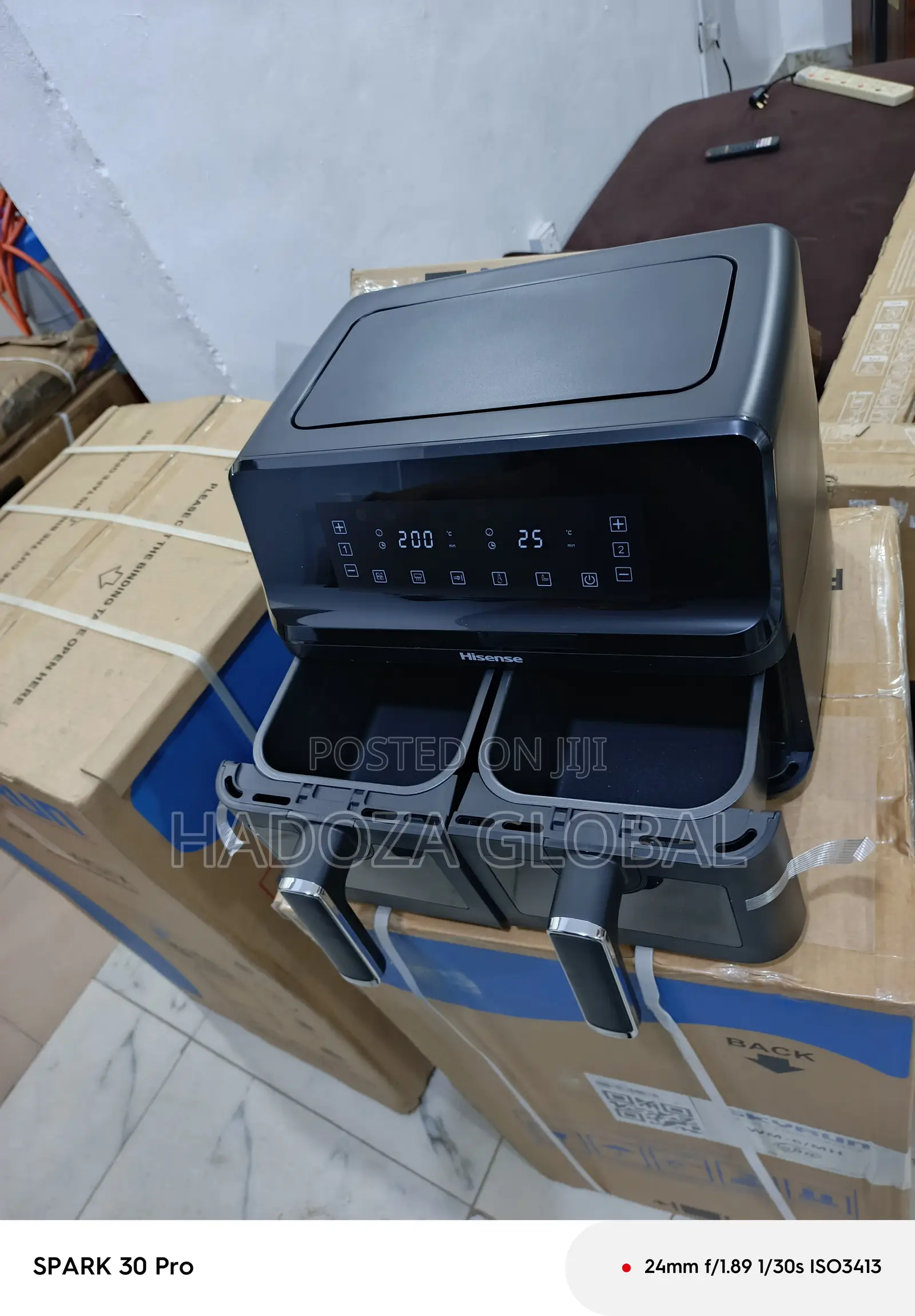 Hisense Twin-basket 8l Hot Air Fryer