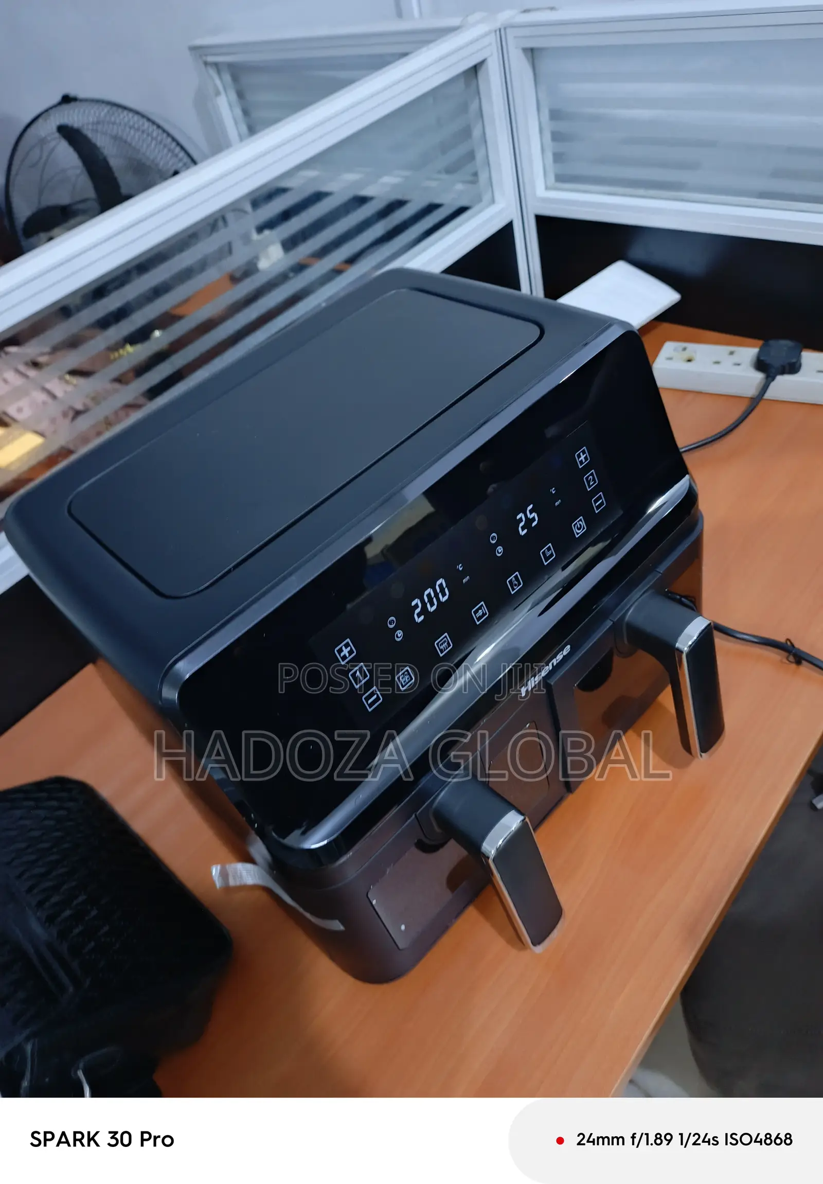8-litre Double Basket Air Fryer – Hisense Model