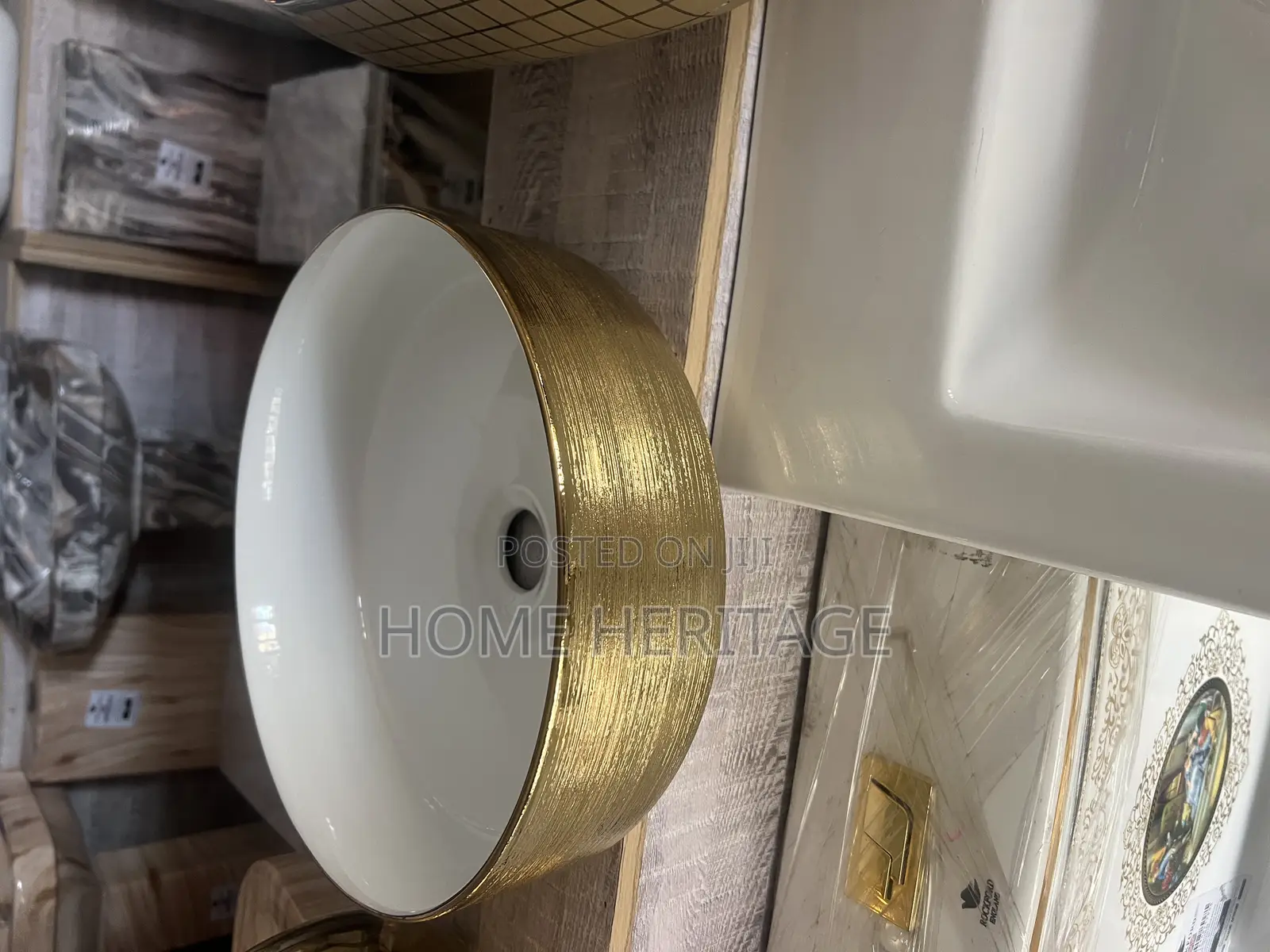 Gold Counter Top Basin