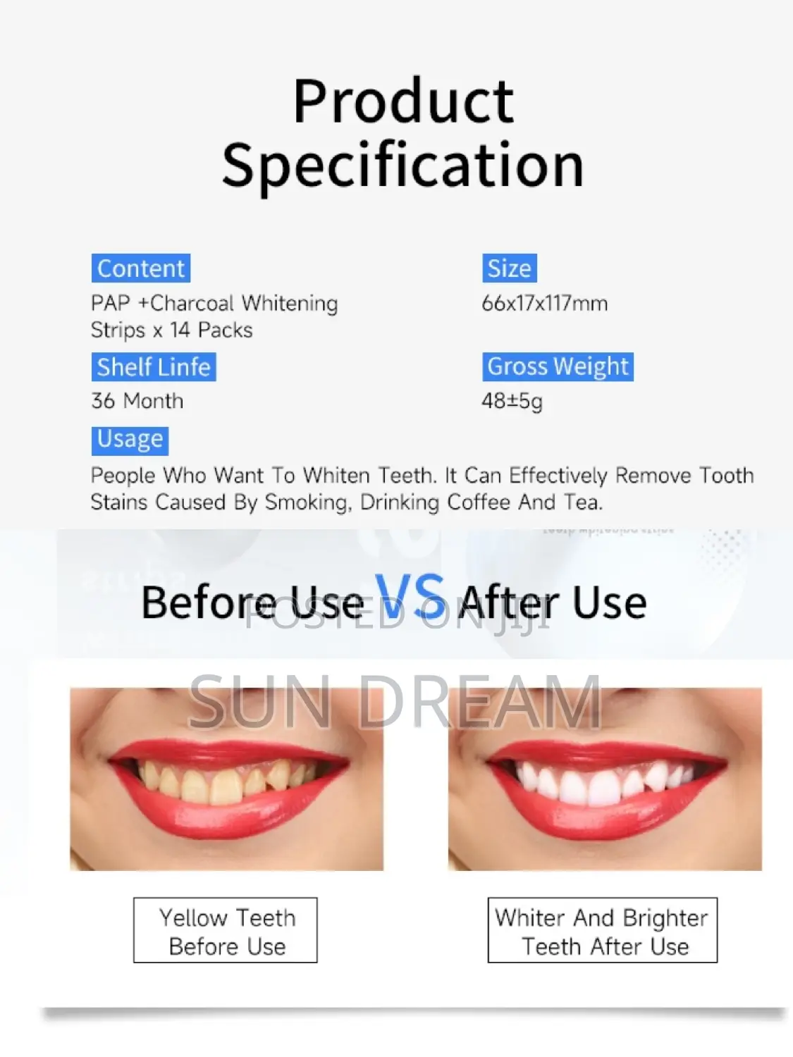Customizable Bamboo Charcoal Whitening Strips Teeth Whitening Strips