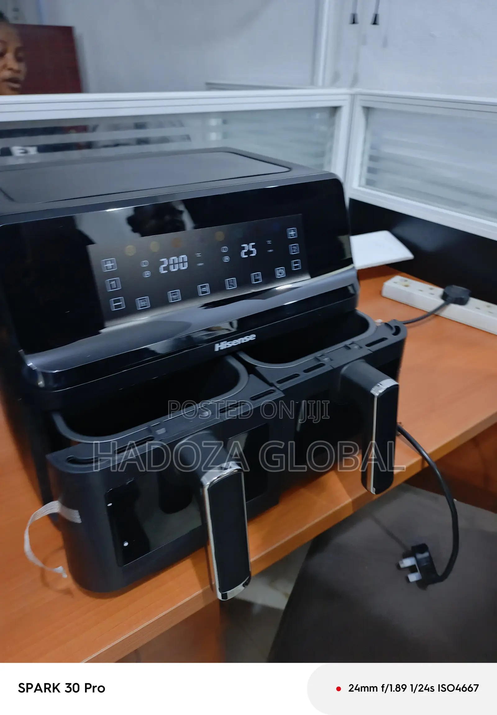 8l Dual Capacity Airfryer By Hisense