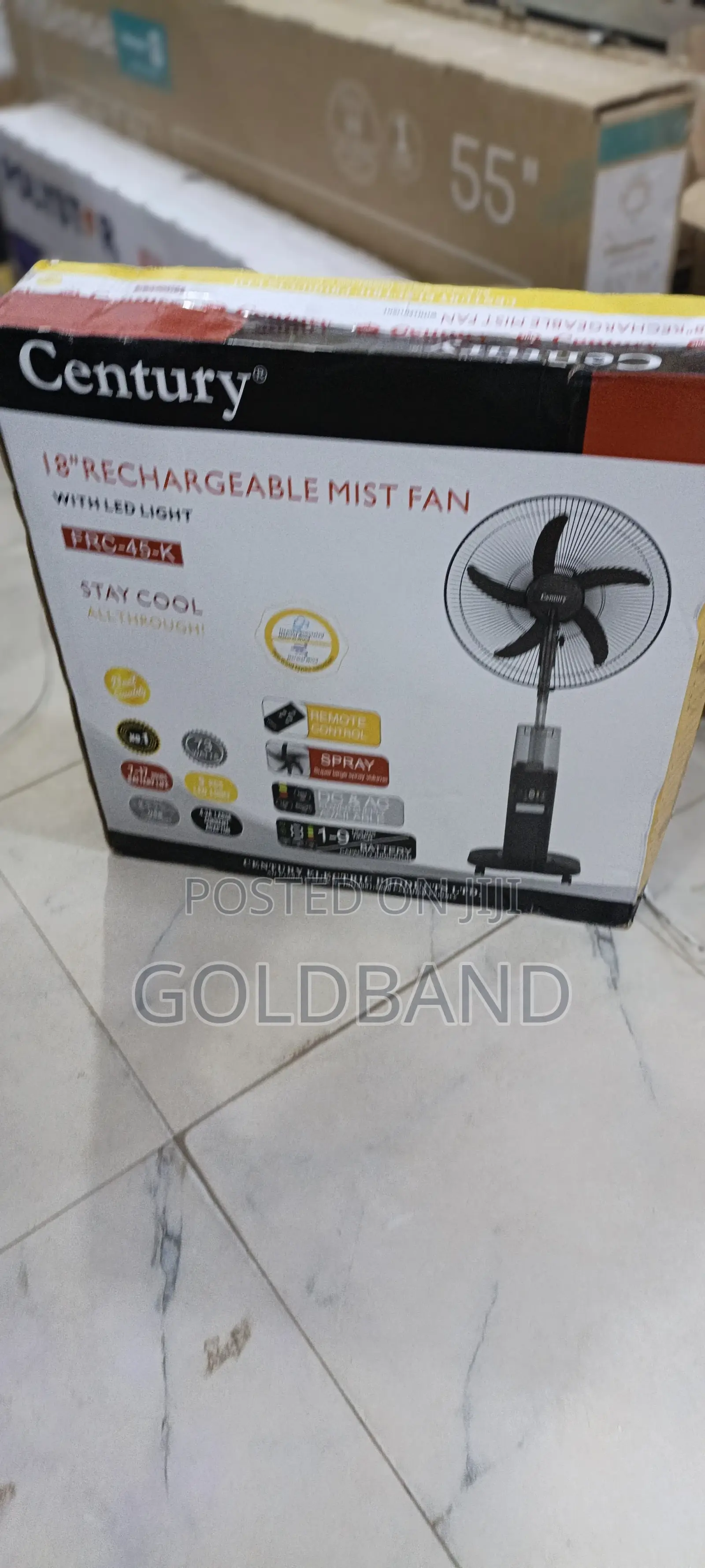 Century 18-Inch Mist Fan With Adjustable Misting
