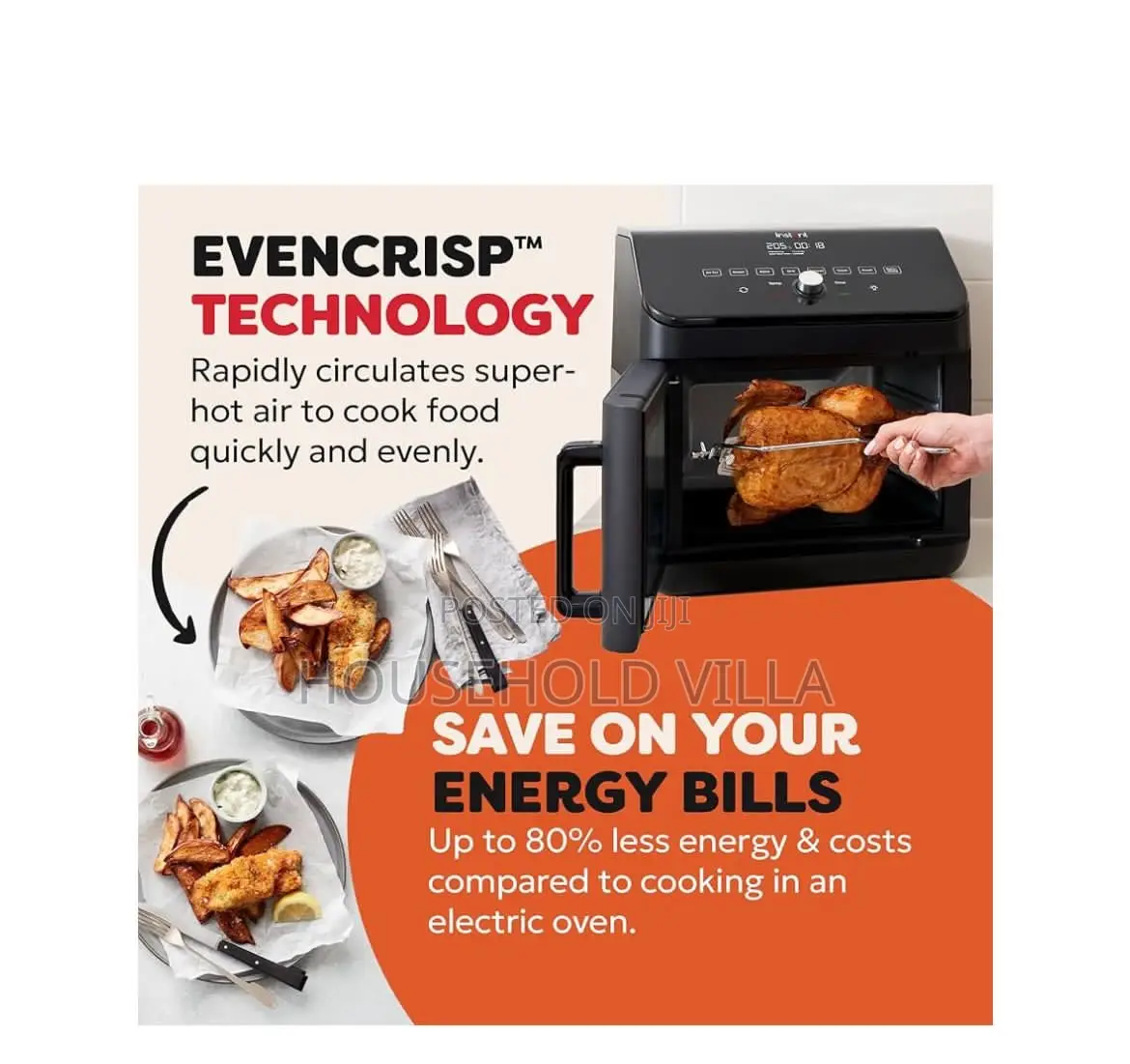 Instant Digital 13l Large Air Fryer Oven