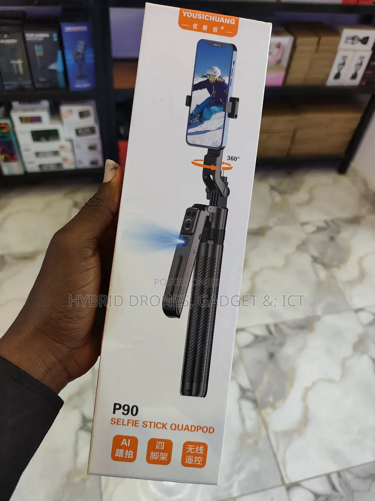Ai Face Tracking 7ft 360 Rotating Tripod