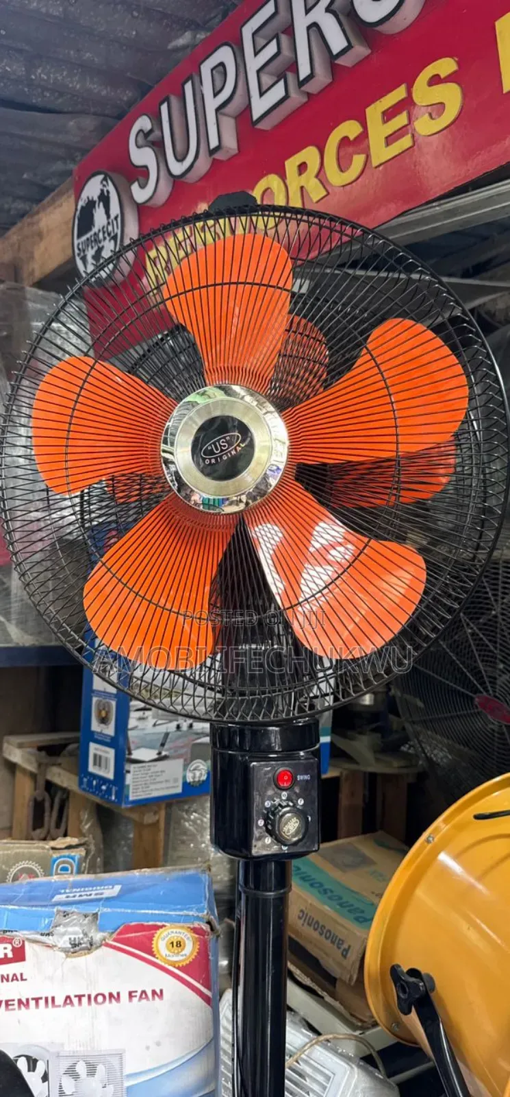 18"Inches Dual Double Head Standing Fan