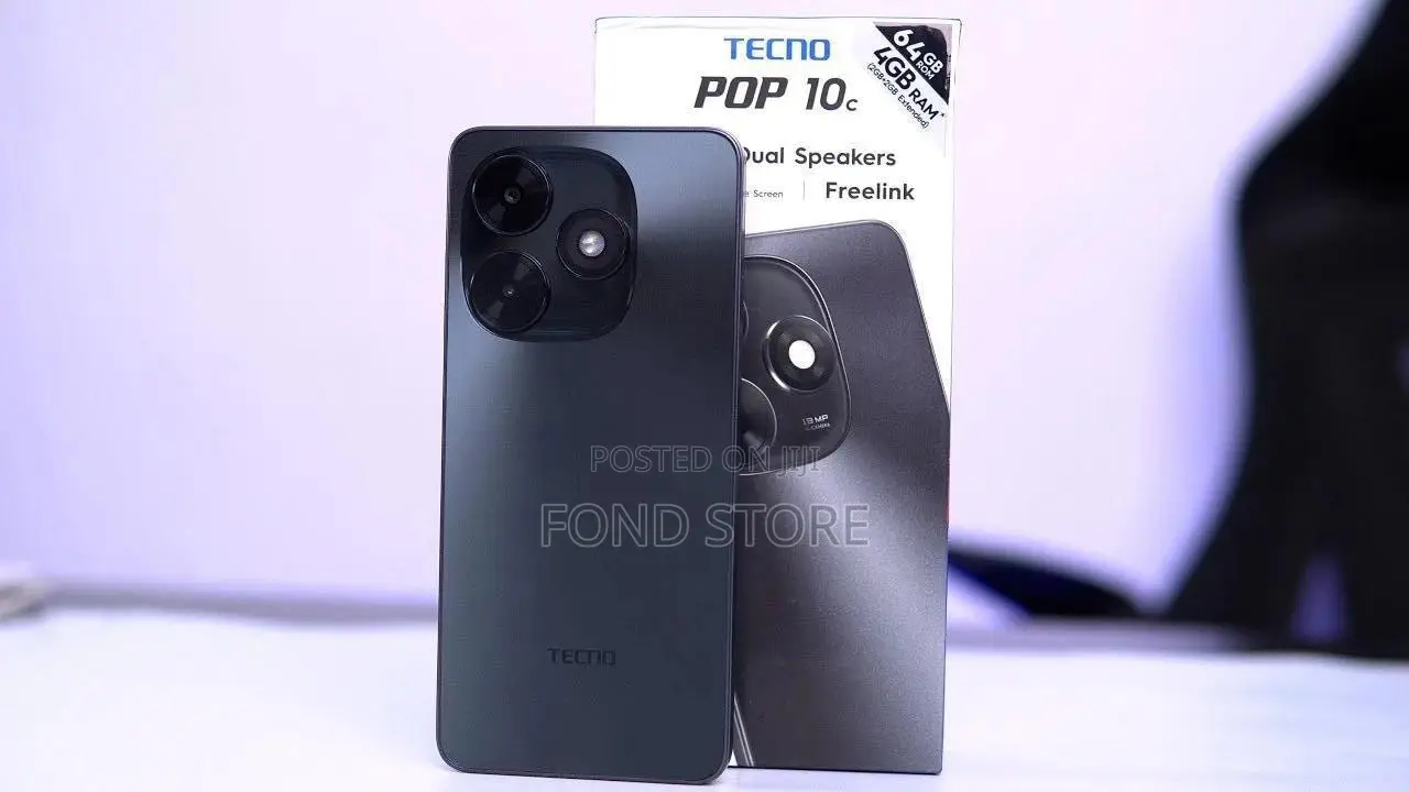 New Tecno Pop 10 64 GB Black
