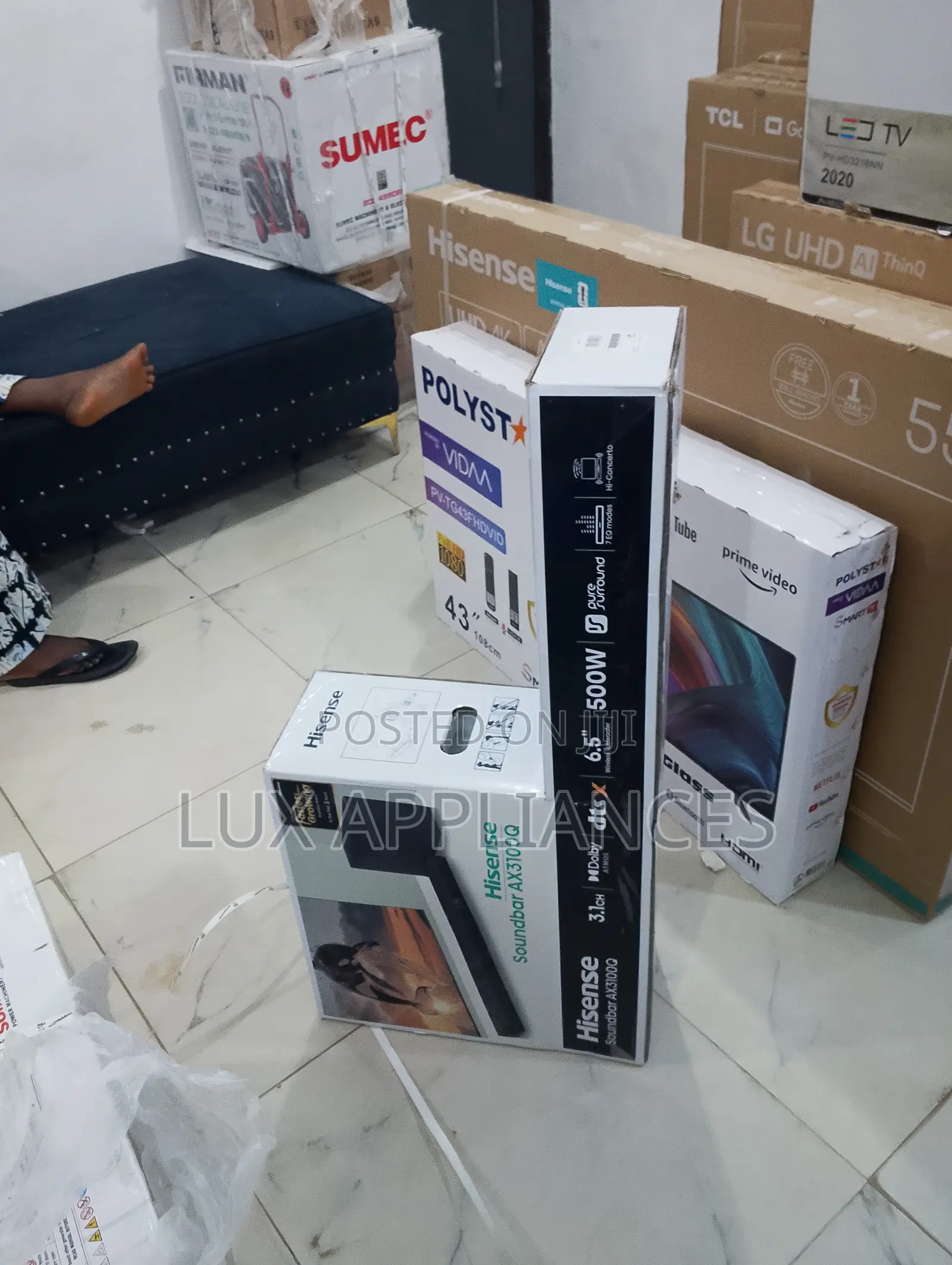 Brand-New Hisense Soundbar 500w for Premium Audio