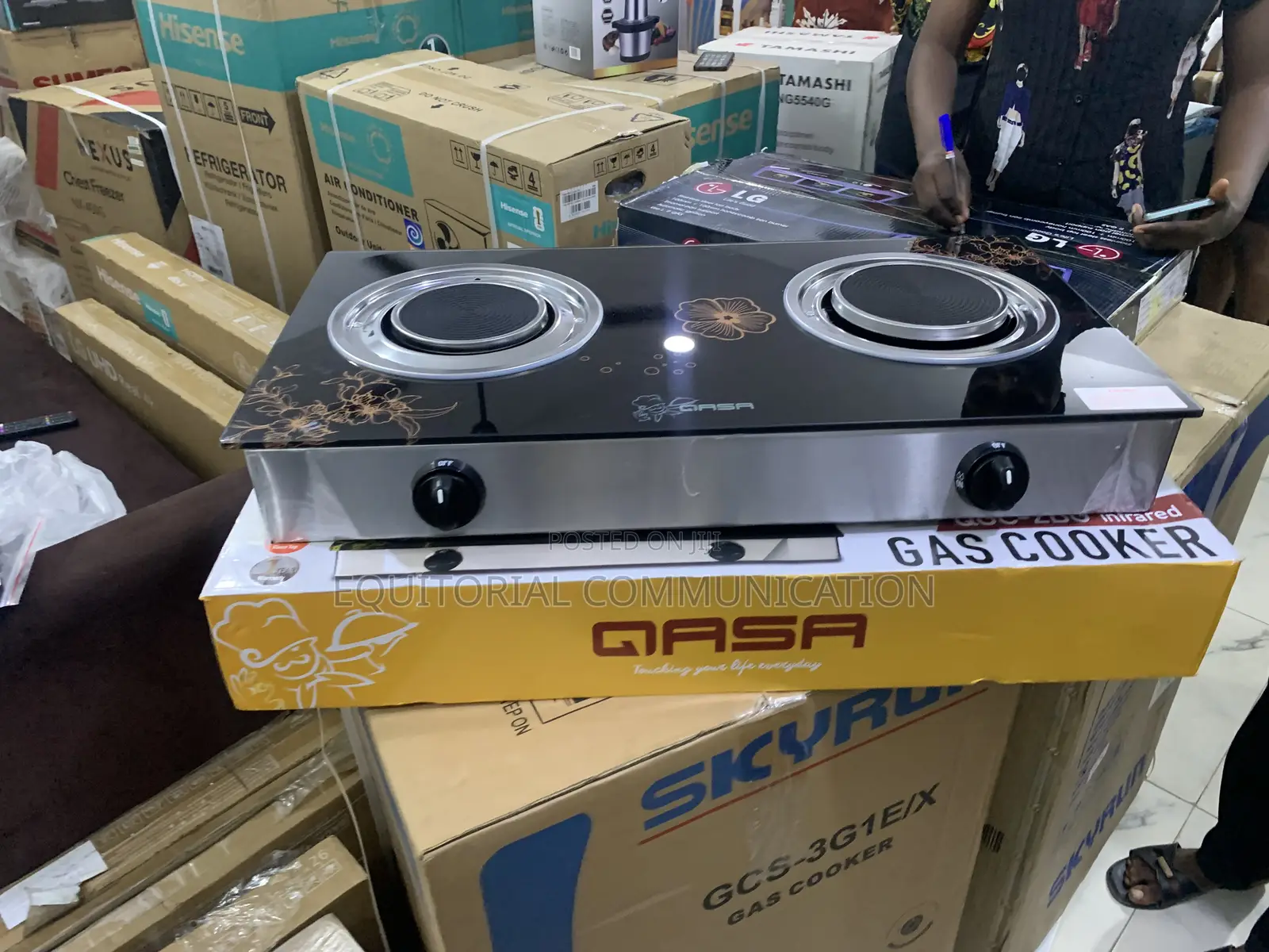 Qasa QGC-2bg Strong Flame Infrared Gas Stove