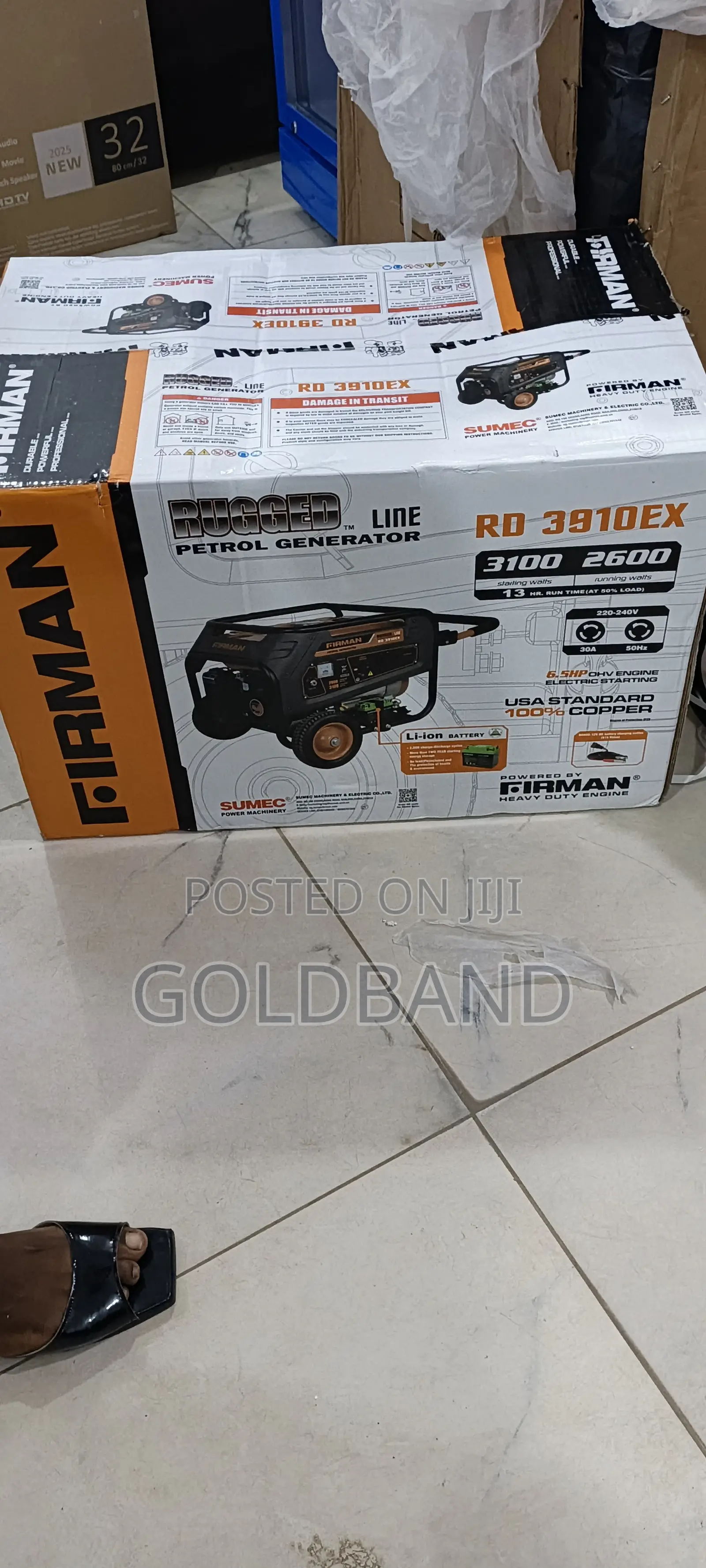 Sumec Firman 3.1kva Rd3910ex Portable Power Generator