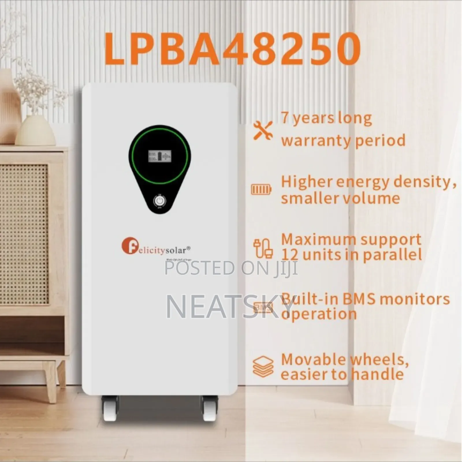 12.5kwh 46v 250ah Lithium Ion Battery (Lpba48250)