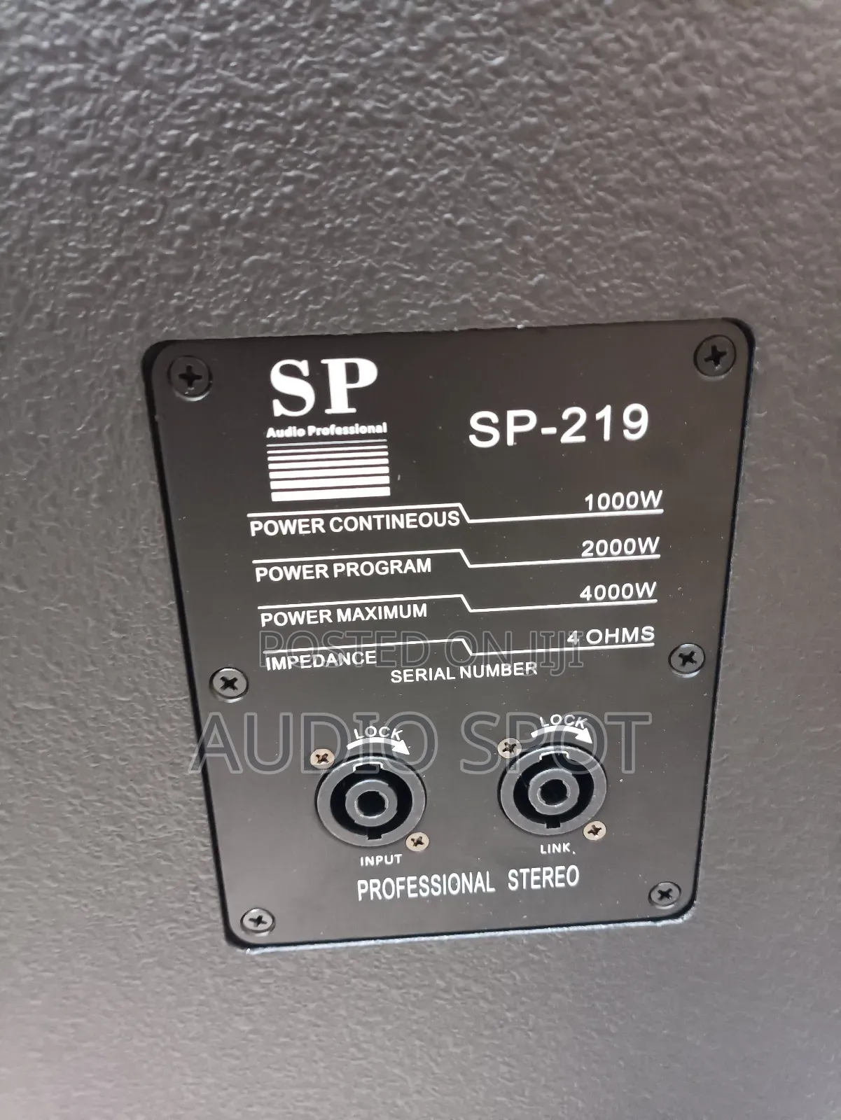 Sound Prince Sp-219 Professional Double Full Range Loudspeaker