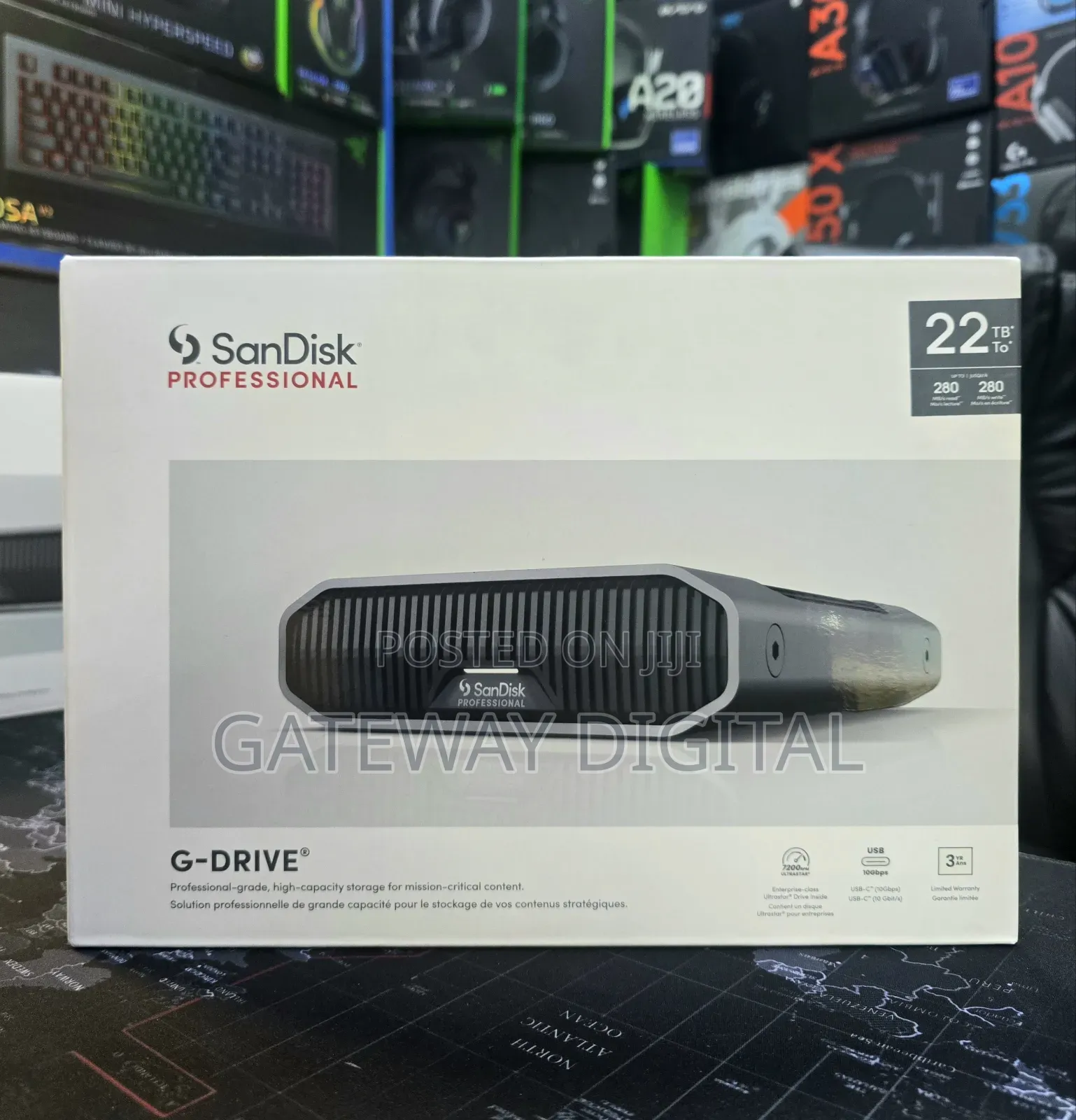 Sandisk Professional 22tb G-drive - External Hdd, Thunderbolt 3