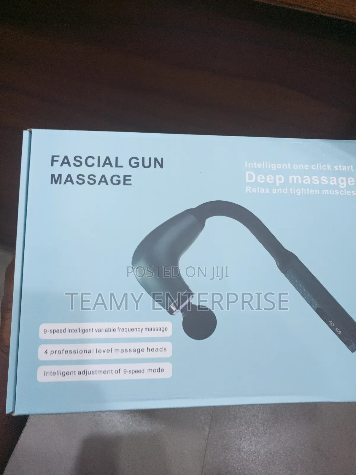 Long Facial Gun Deep Massager With Extended Handle