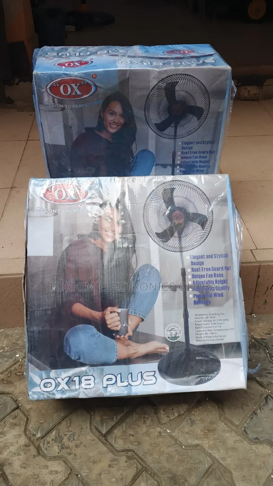 Ox Plus 18inches Standing Fan
