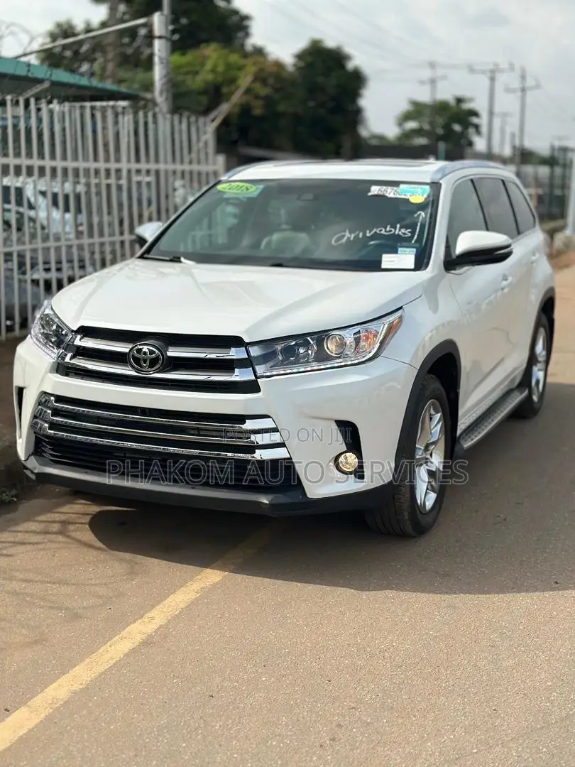 Toyota Highlander Limited 4x2 V6 (3.5L 6cyl 8A) 2018 White