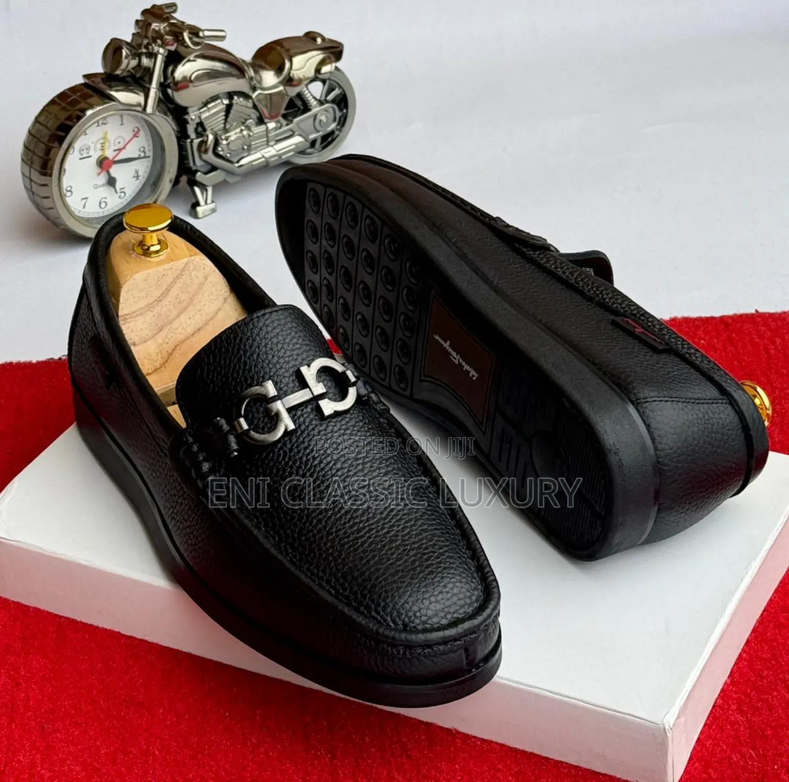 Original Luxury Men's Loafers Shoes Collection Ferragamo Well Banded