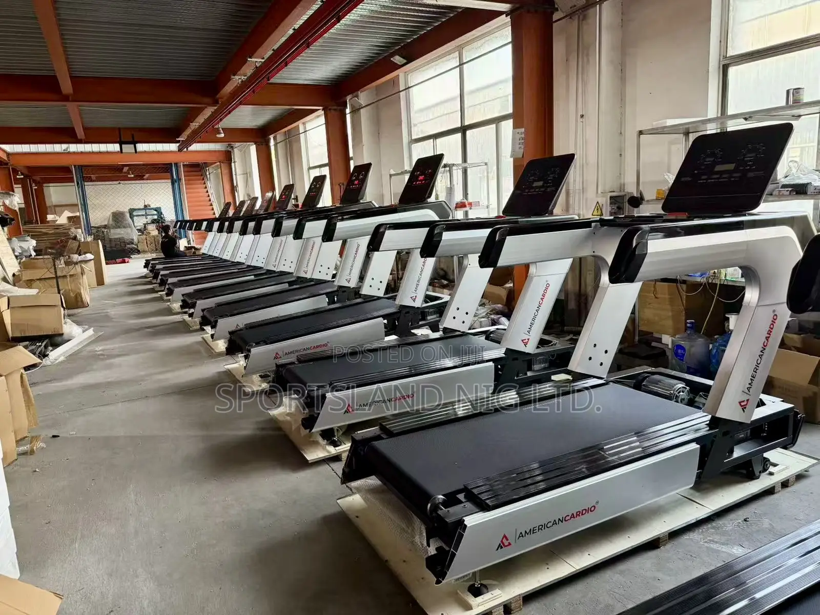8hp American Cardio Full Industrial Treadmill