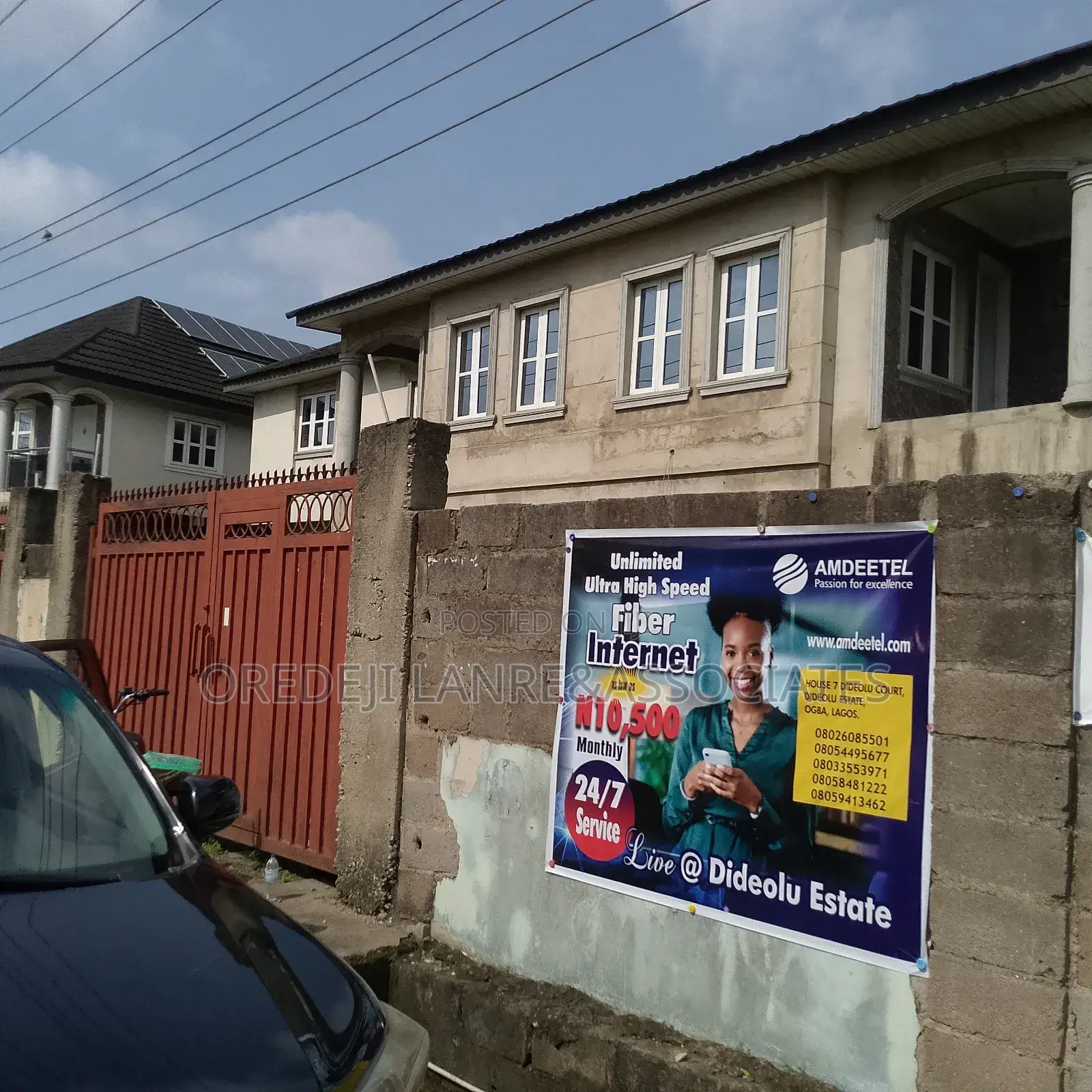 Demolishable Detached Duplexes on 1100sqm Inside Dideolu Estate Ogba