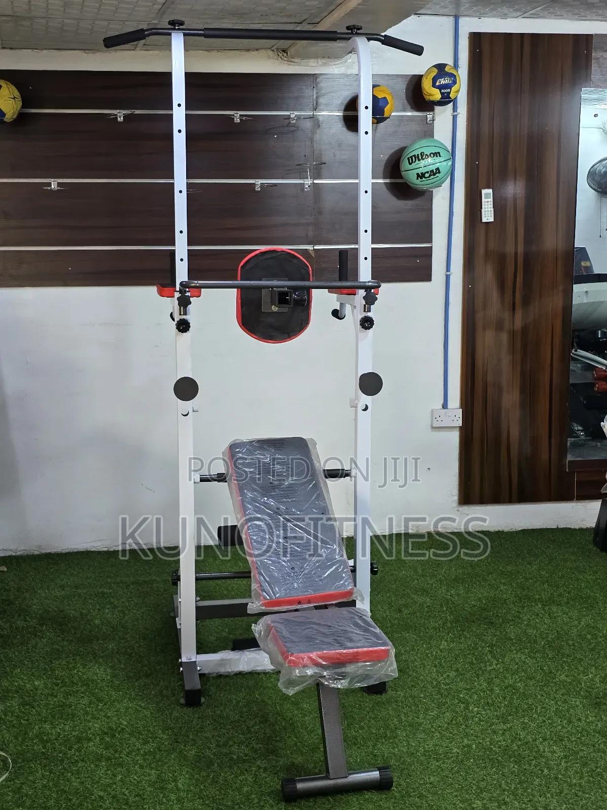 Power Tower + Foldable Bench | Multi-Functional Home Gym Equipment