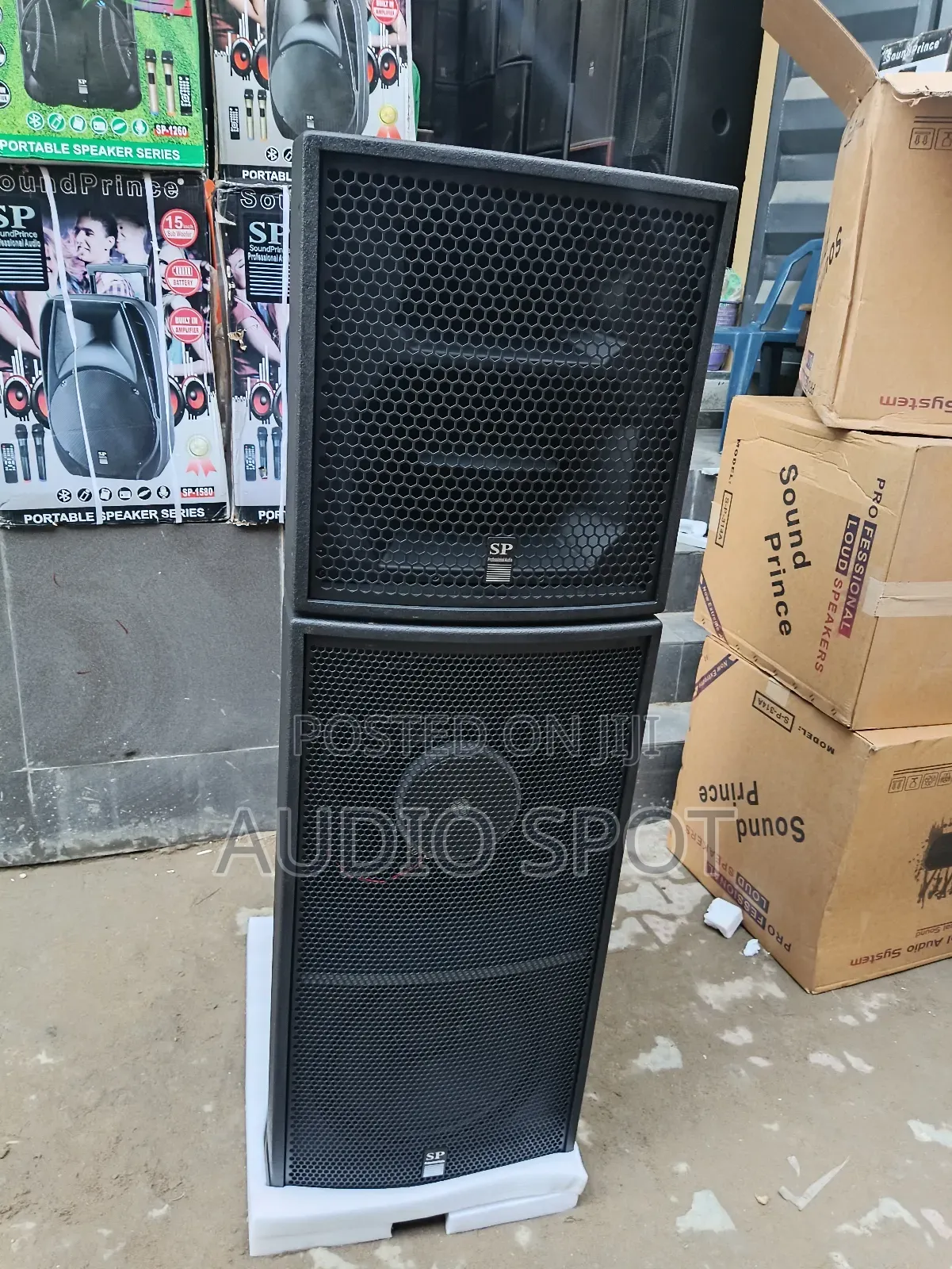 Sound Prince Sp-314a/B Professional Double Full Range Loudspeaker