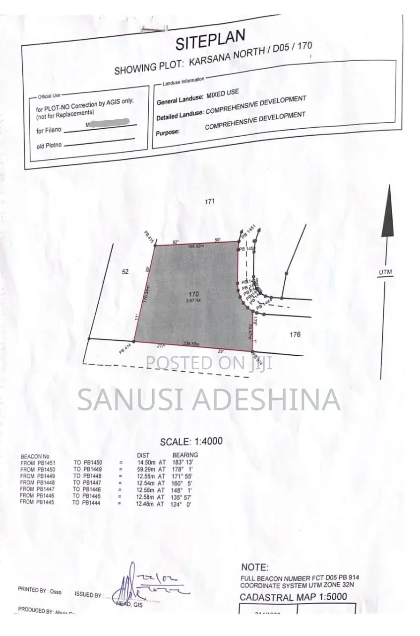 3 Hectares of Mixed Used at Karnasana North FCT Abuja Nig